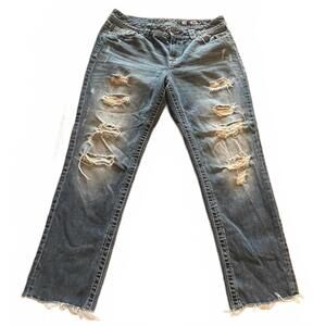 Miss Me Boyfriend Ankle Distressed Jeans Size 30